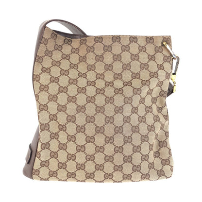 Gucci Beige Brown Gold Leather Shoulder Bag — view 2