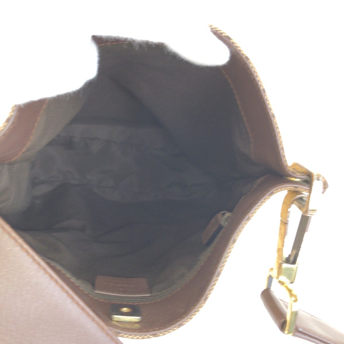 Gucci Beige Brown Gold Leather Shoulder Bag — view 8