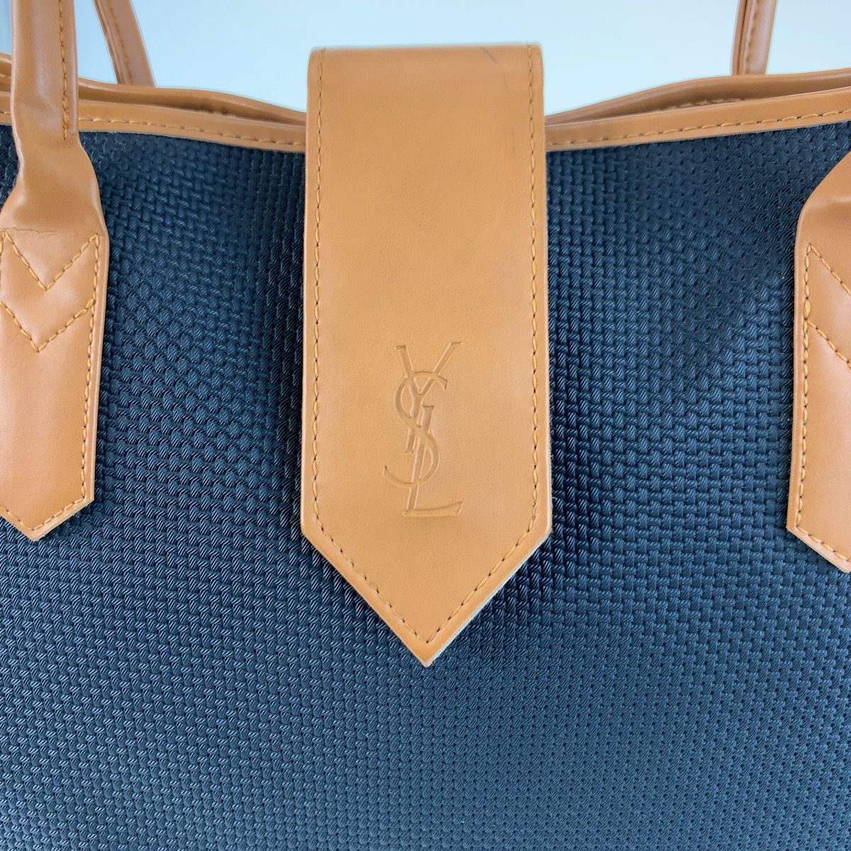 Saint Laurent YSL Black Brown Tote Shoulder Bag — view 3