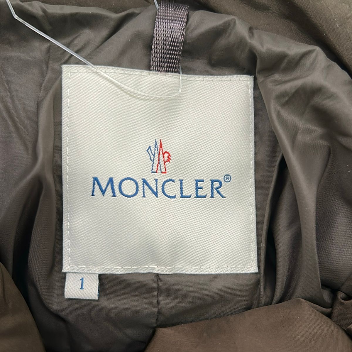 Moncler Down Coat 1 S Dark Brown Long Sleeve Winter — view 3