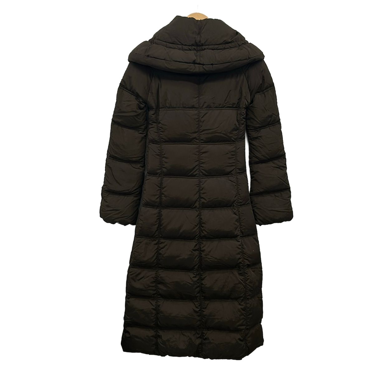 Moncler Down Coat 1 S Dark Brown Long Sleeve Winter — view 2