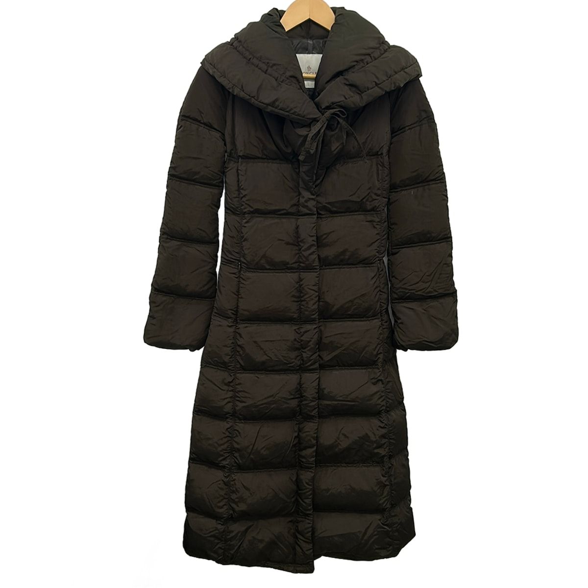 Moncler Down Coat 1 S Dark Brown Long Sleeve Winter