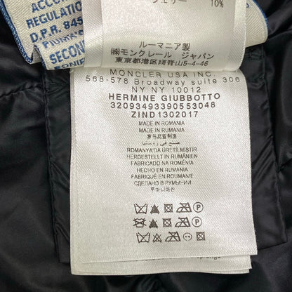 Moncler Down Coat 1 S Hermine Black Long Sleeve Winter — view 4
