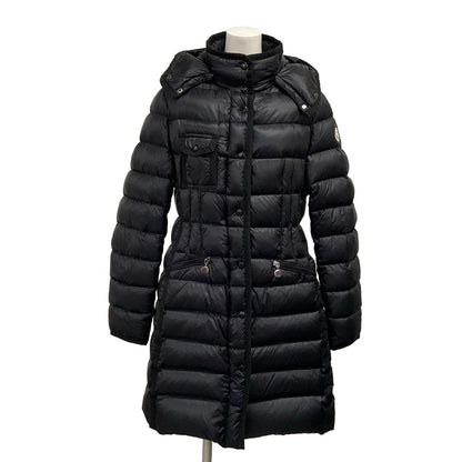 Moncler Down Coat 1 S Hermine Black Long Sleeve Winter