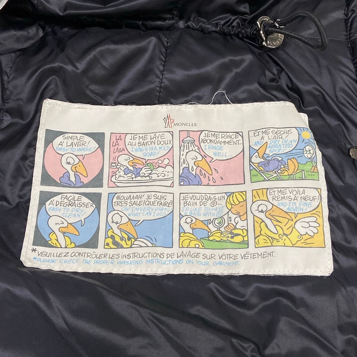 Moncler Down Coat 1 S Hermine Black Long Sleeve Winter — view 7