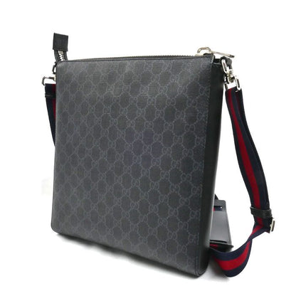 Gucci Messenger Shoulder Bag Black Gray Sherry Line — view 2