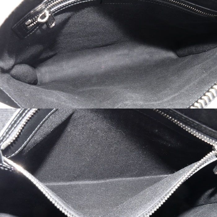 Gucci Messenger Shoulder Bag Black Gray Sherry Line — view 4