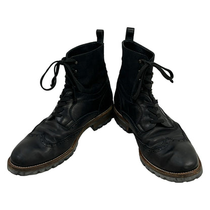 Louis Vuitton Short Boots Black Damier Graphite Leather 9 — view 2
