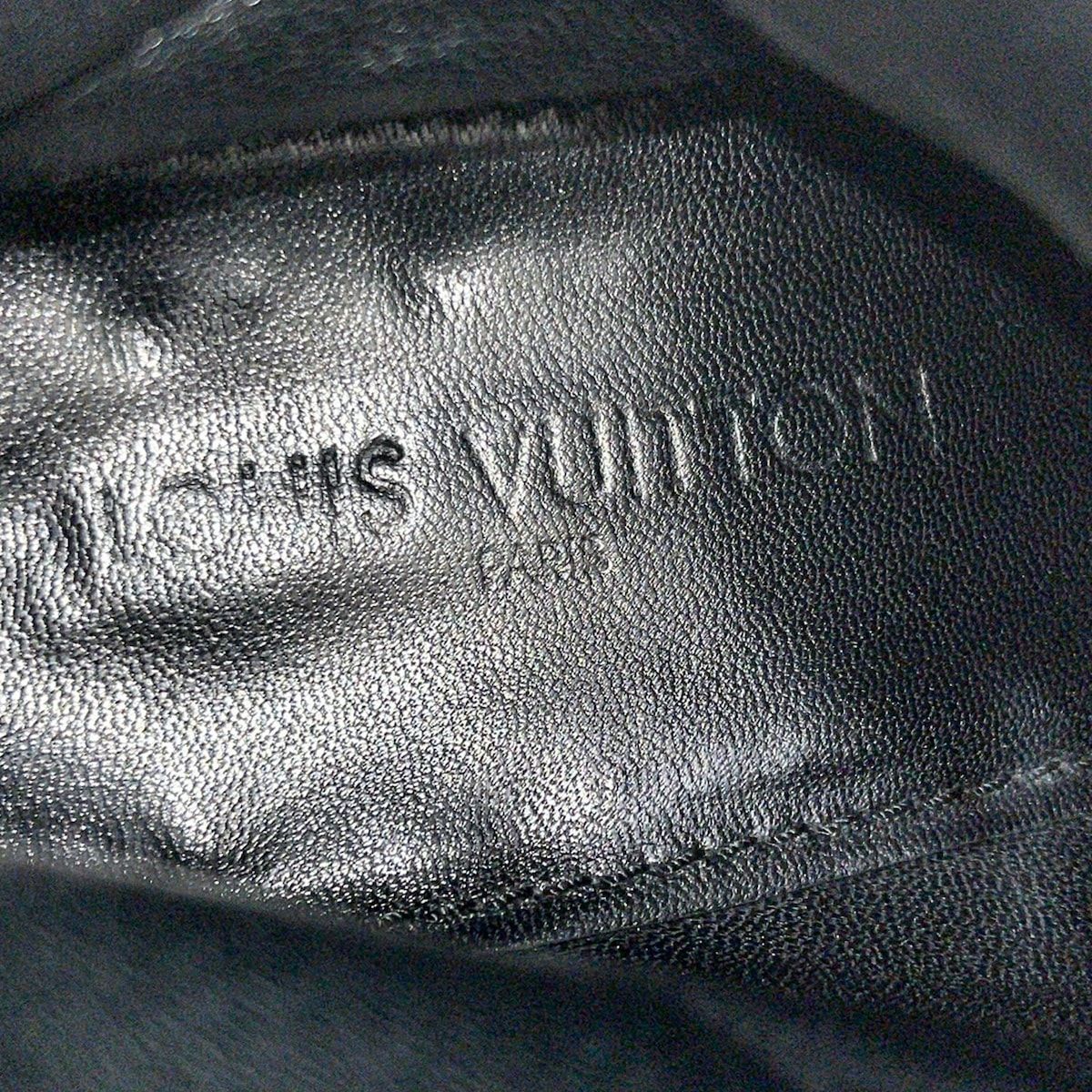 Louis Vuitton Short Boots Black Damier Graphite Leather 9 — view 5