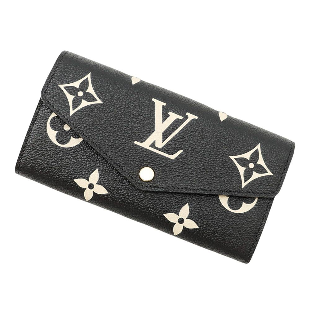 Louis Vuitton Wallet Monogram Empreinte Portefeuille Sarah Black