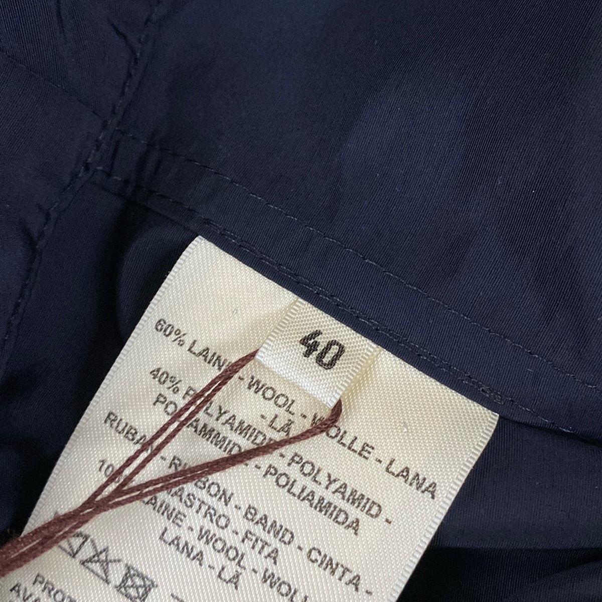 Hermes Coat 40 M Dark Navy Wool — view 7