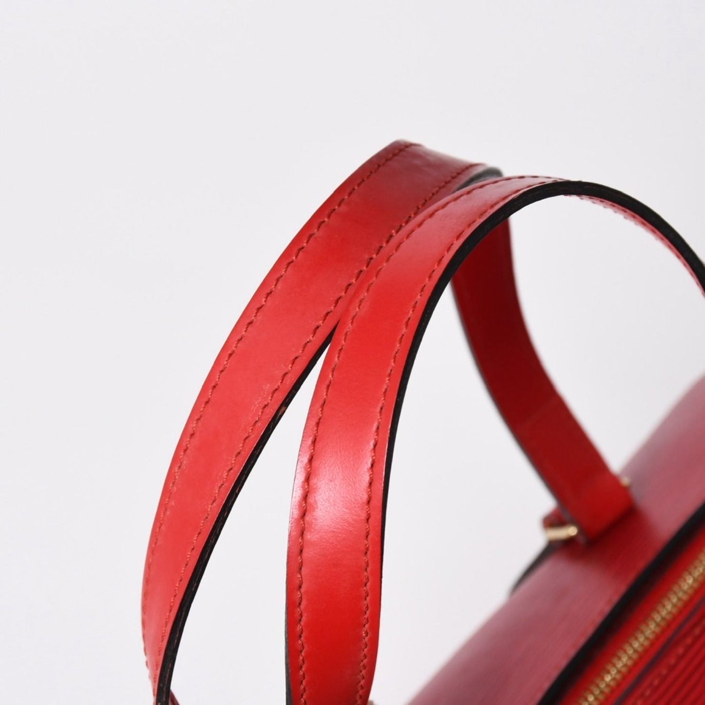 Louis Vuitton Soufflot Handbag Epi Leather Red Gold — view 4