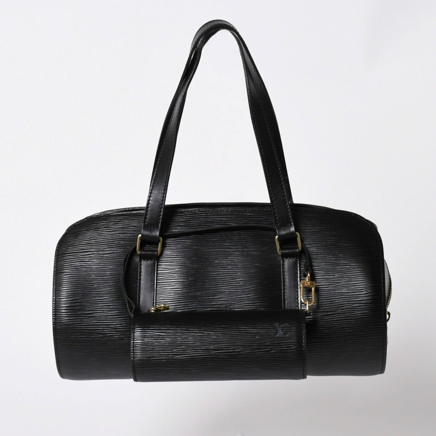 Louis Vuitton Epi Soufflot Shoulder Bag Black