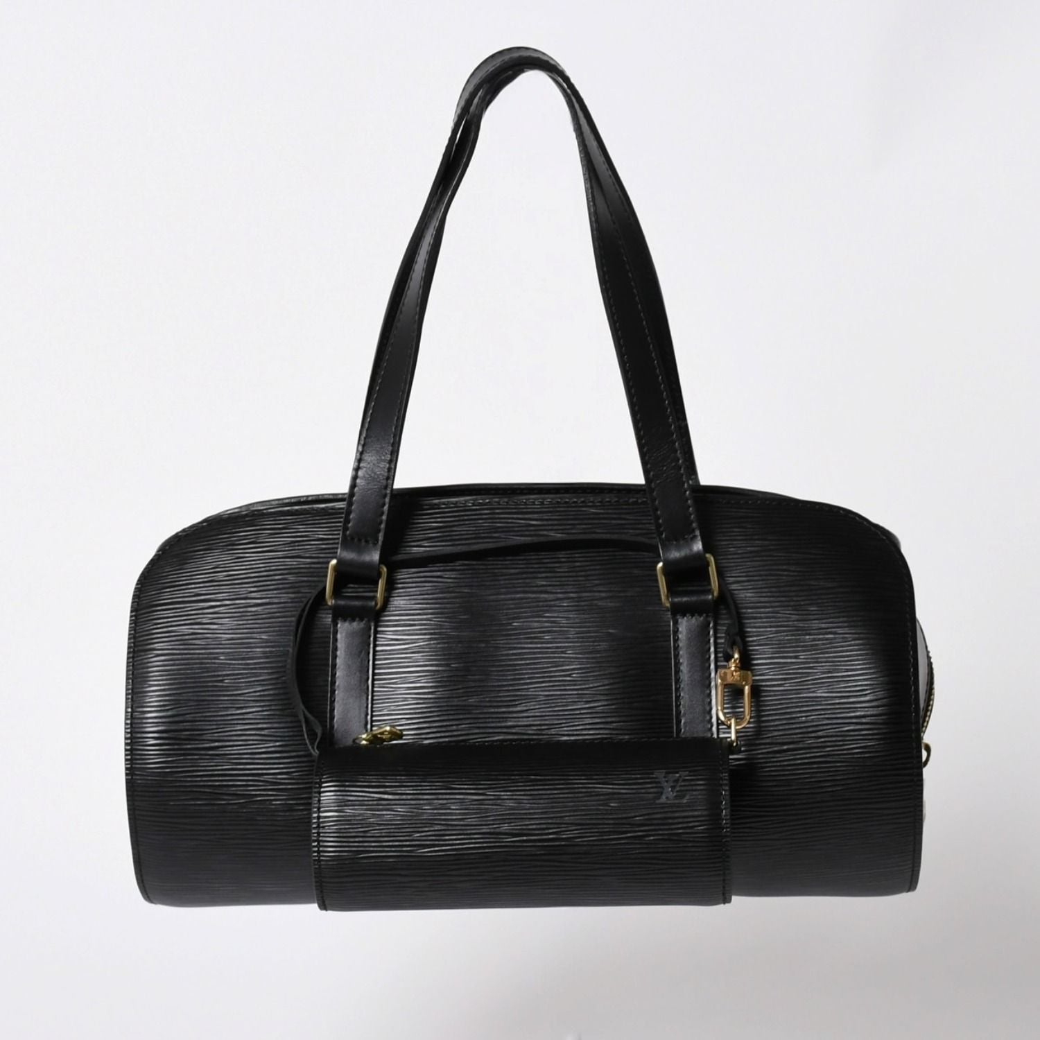 Louis Vuitton Epi Soufflot Shoulder Bag Black