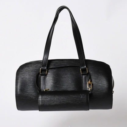 Louis Vuitton Epi Soufflot Shoulder Bag Black