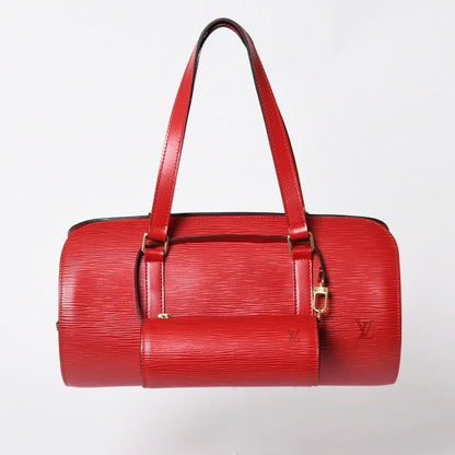 Louis Vuitton Tote Bag Epi Soufflot Red Gold