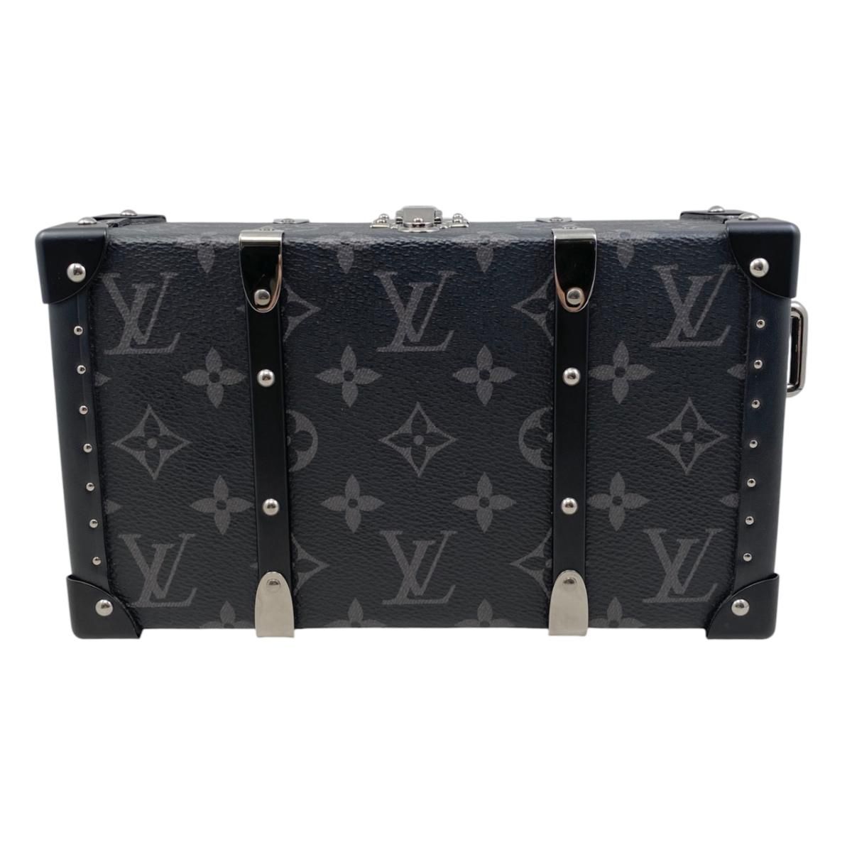 Louis Vuitton Clutch Wallet Trunk Monogram Eclipse Black Gray