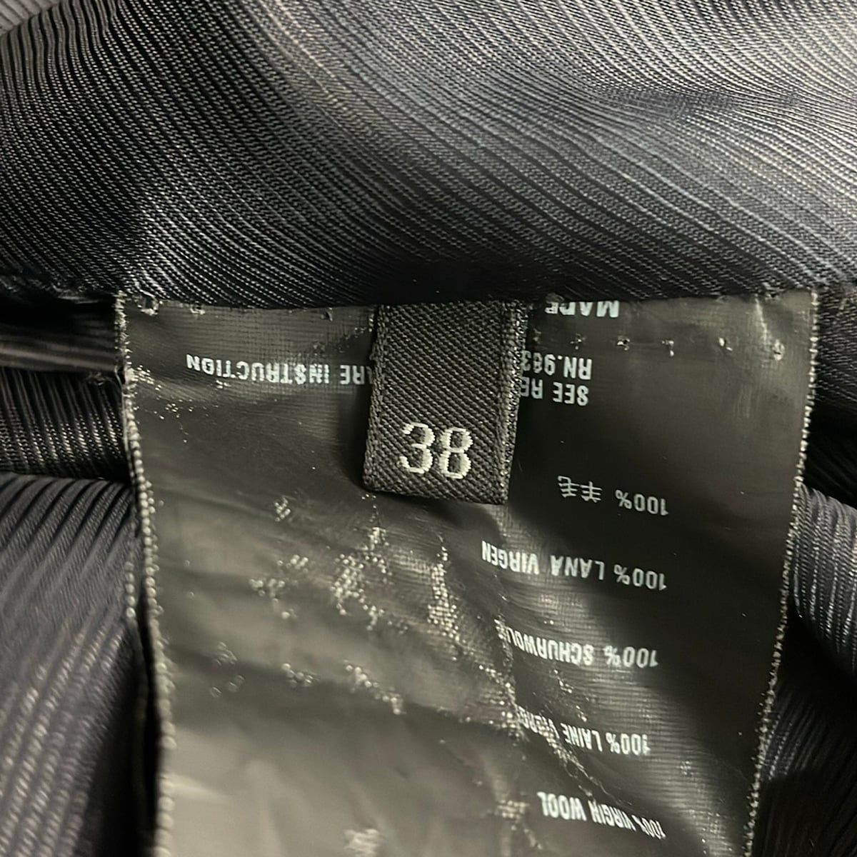 Prada Trench Coat 38 S Dark Navy Long Sleeve Winter — view 5