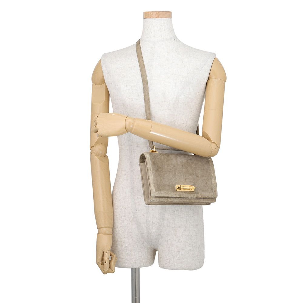Hermes Shoulder Bag Kiddu Beige Gold Dobris — view 5