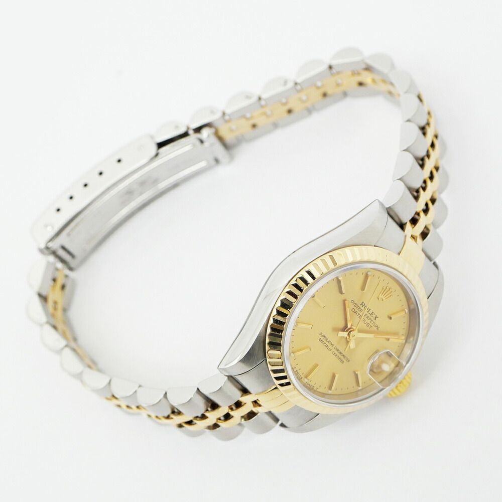 Rolex Datejust Champagne Dial No YG SS Watch Automatic OH — view 2