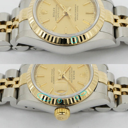Rolex Datejust Champagne Dial No YG SS Watch Automatic OH — view 8