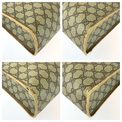 Gucci Vintage Sherry Line Beige GG Supremecanvas Tote Shoulder Bag — view 4