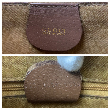 Gucci Bamboo Brown Gold Leather Backpack — view 3