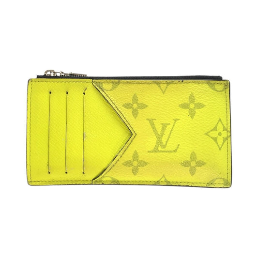 Louis Vuitton Taigarama Coincard Holder Jaune Yellow Coin Case Fragment