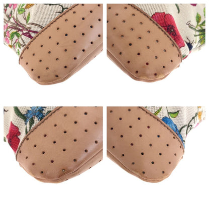 Gucci Flora Multicolor Gold Canvas Shoulder Bag — view 4