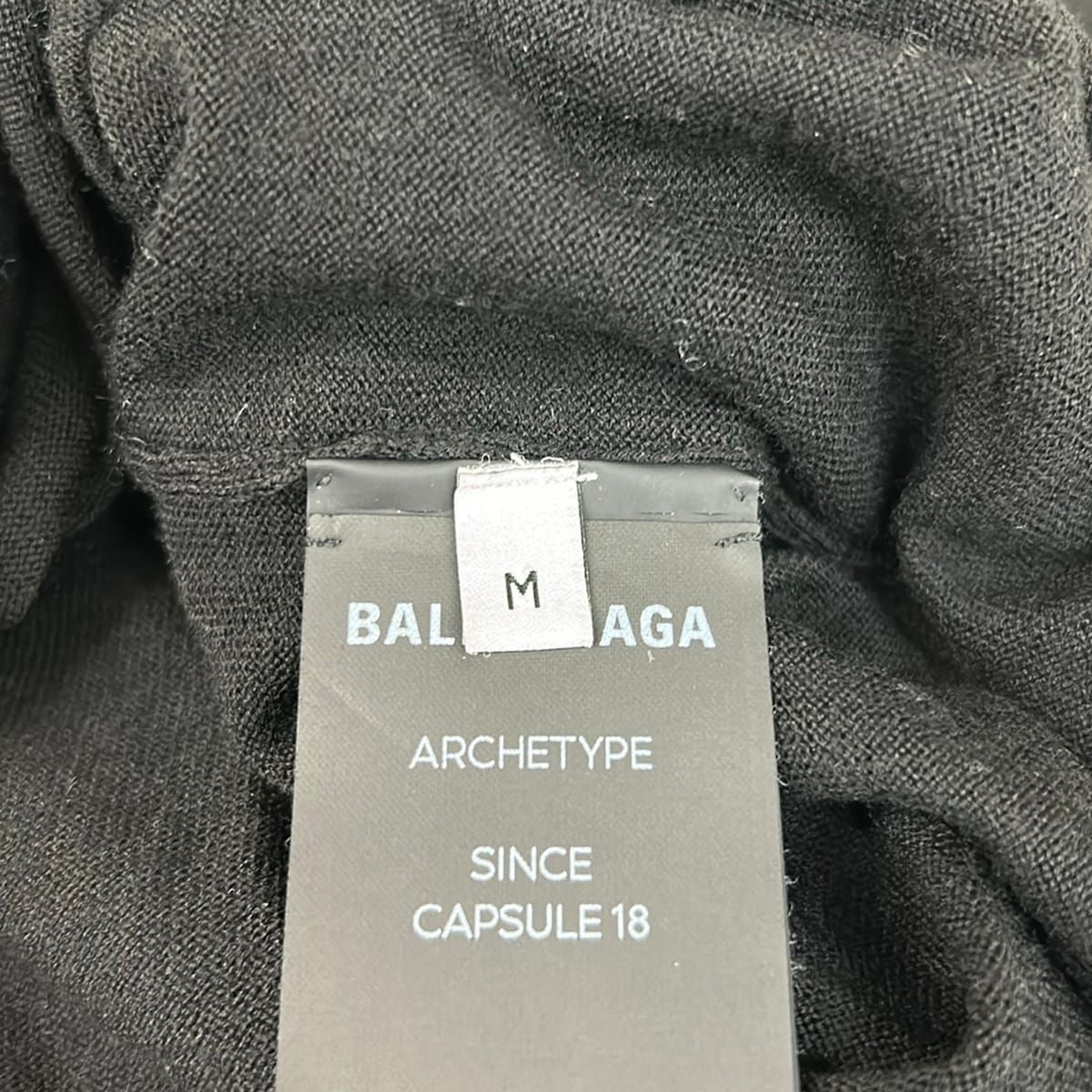 Balenciaga Long Sleeve Sweater M Black — view 5