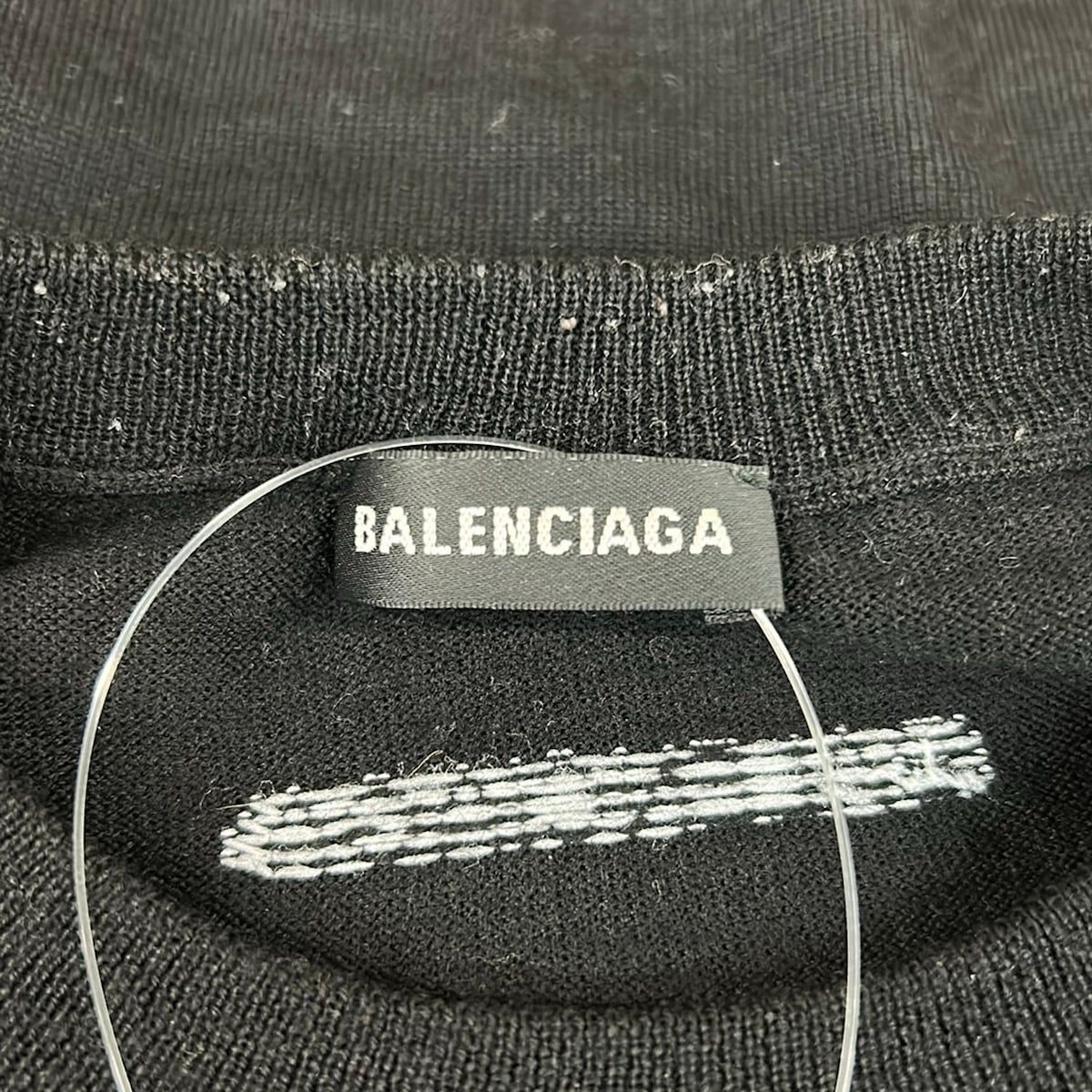 Balenciaga Long Sleeve Sweater M Black — view 3