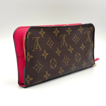 Louis Vuitton Monogram Zippy Wallet Leather Pink Brown Gold — view 2