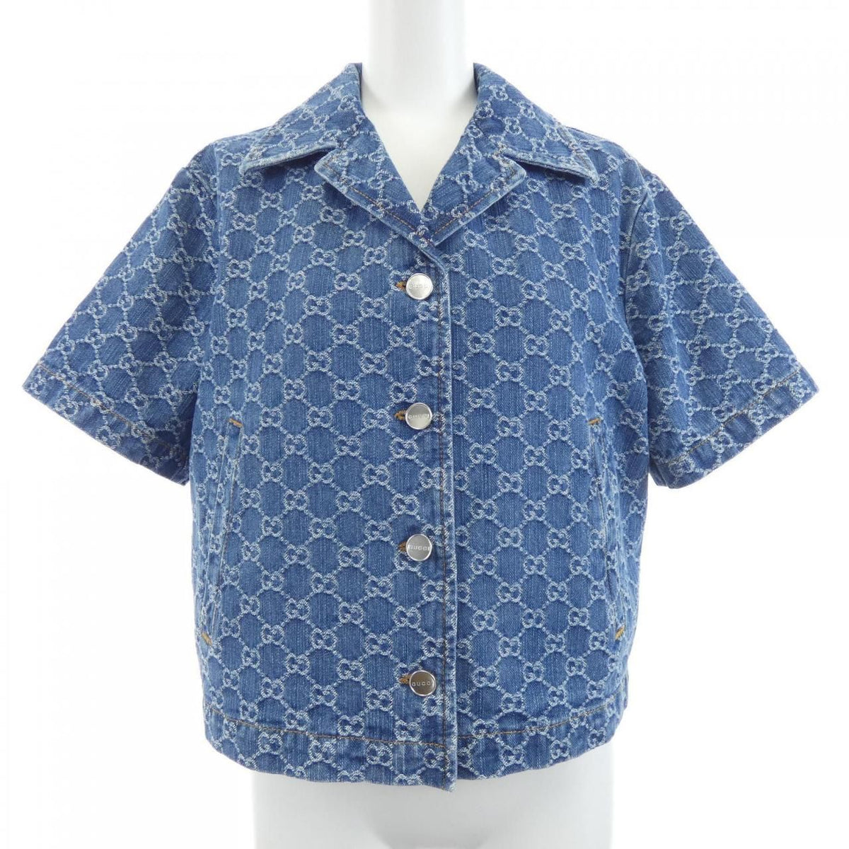 Gucci GG Denim Jacquard Top Jacket