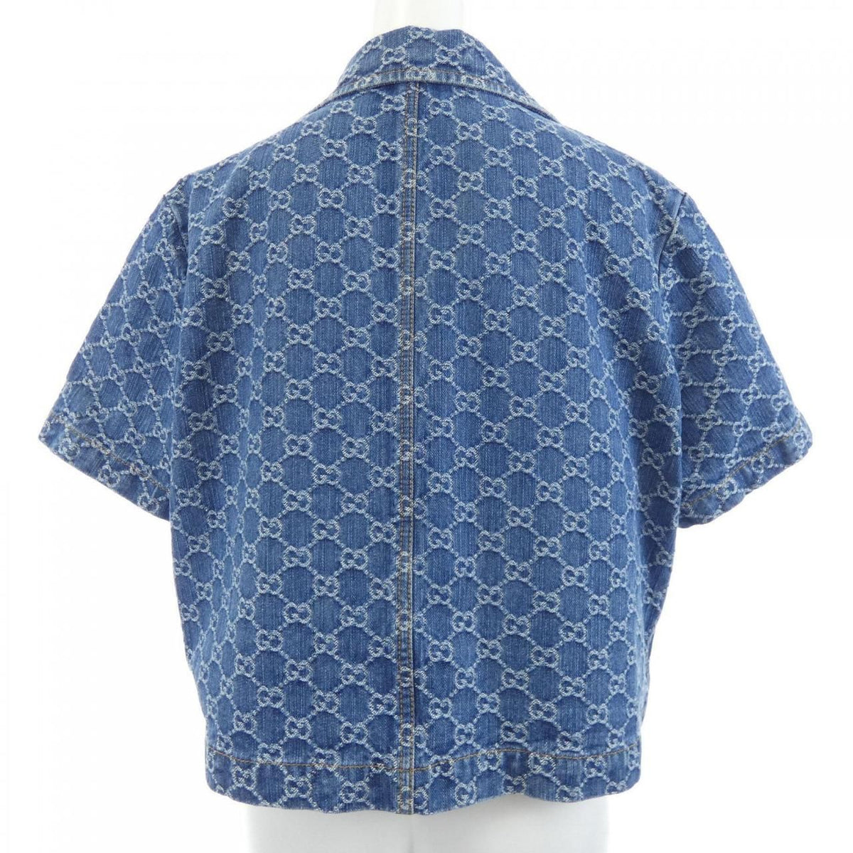 Gucci GG Denim Jacquard Top Jacket — view 2