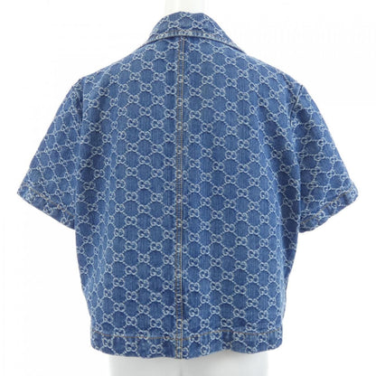 Gucci GG Denim Jacquard Top Jacket — view 2