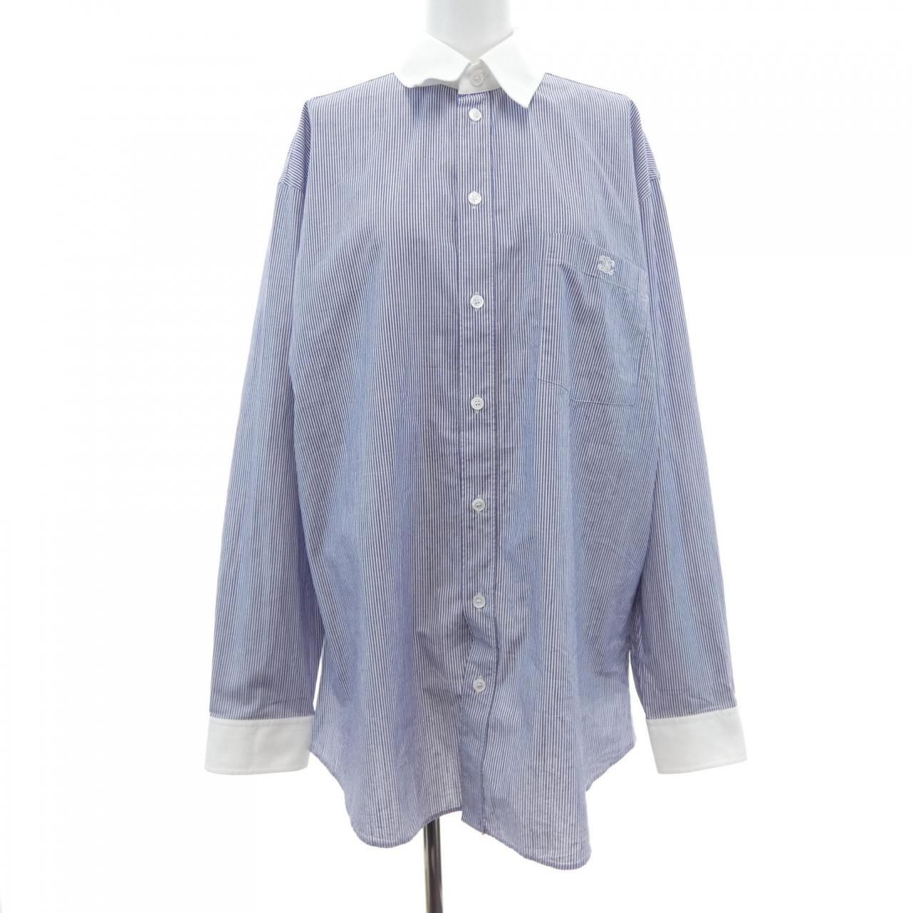 Celine Triomphe Stripe Over Shirt