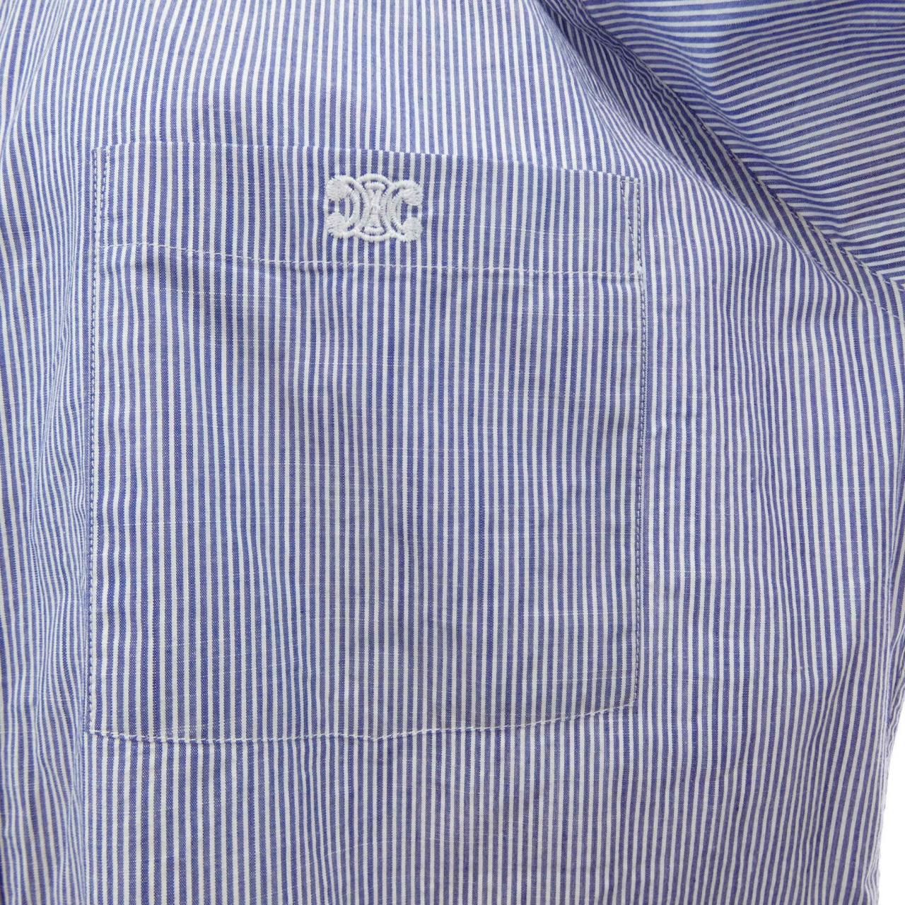 Celine Triomphe Stripe Over Shirt — view 6
