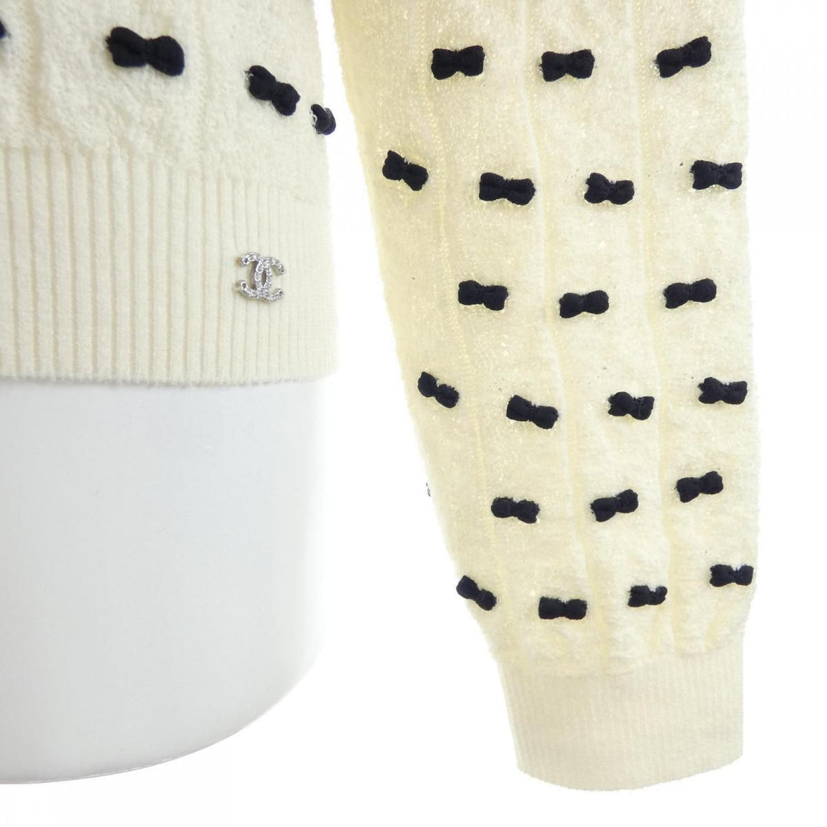 Chanel Knit Sweater White — view 7