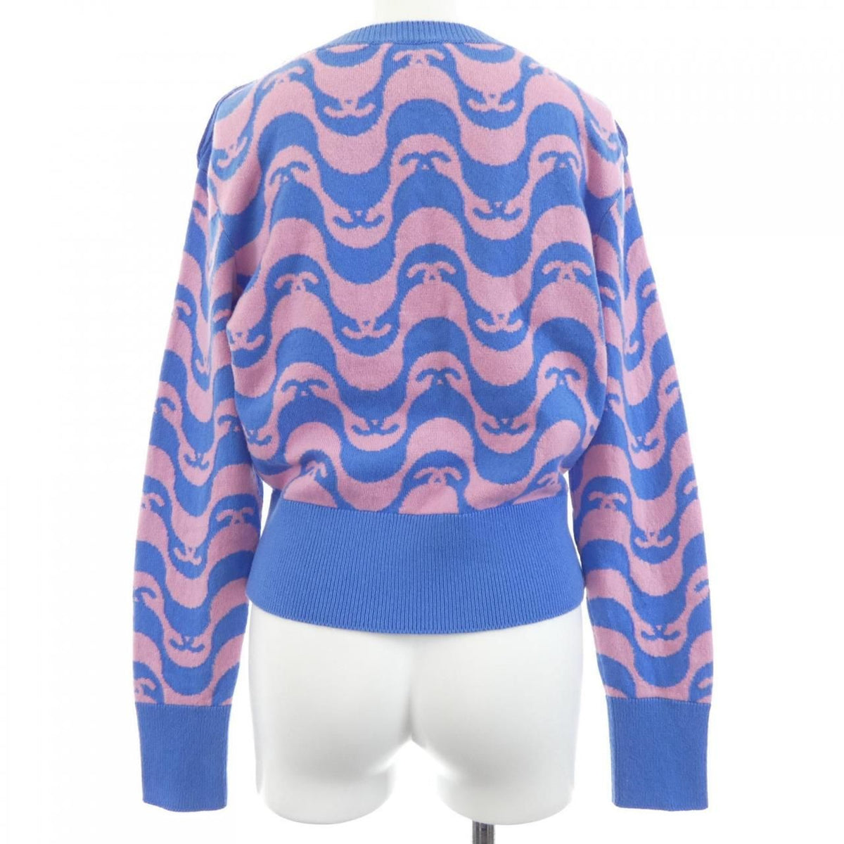 Chanel 21P Knit Sweater Blue — view 2