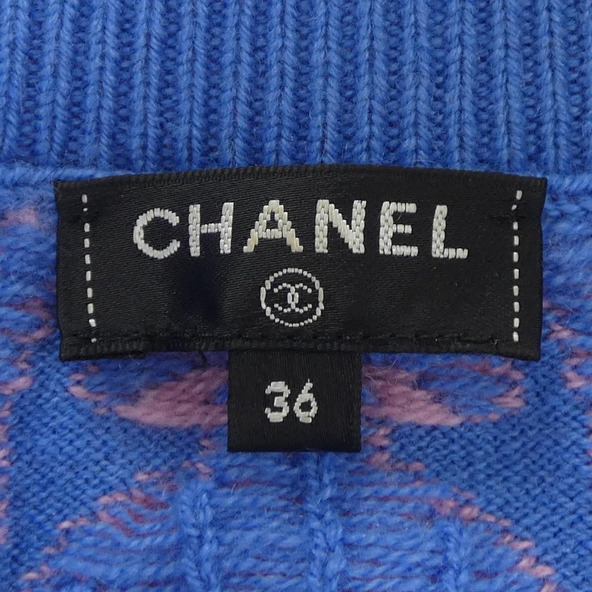 Chanel 21P Knit Sweater Blue — view 5