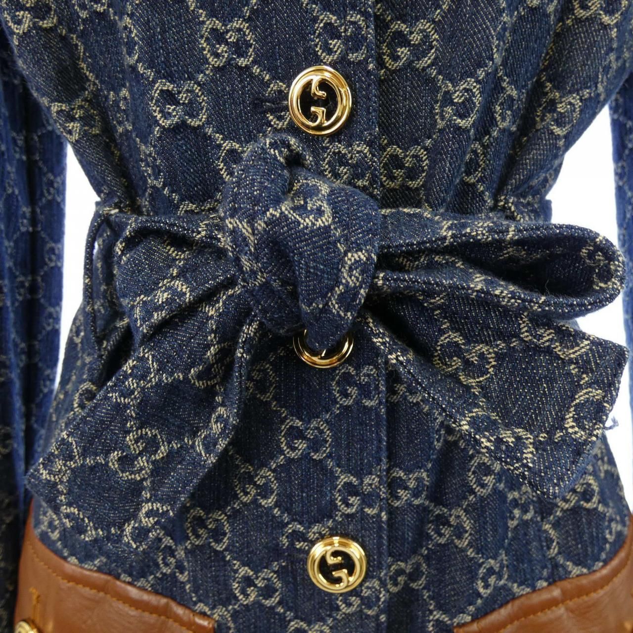 Gucci Washed Organic Denim Jacket — view 7