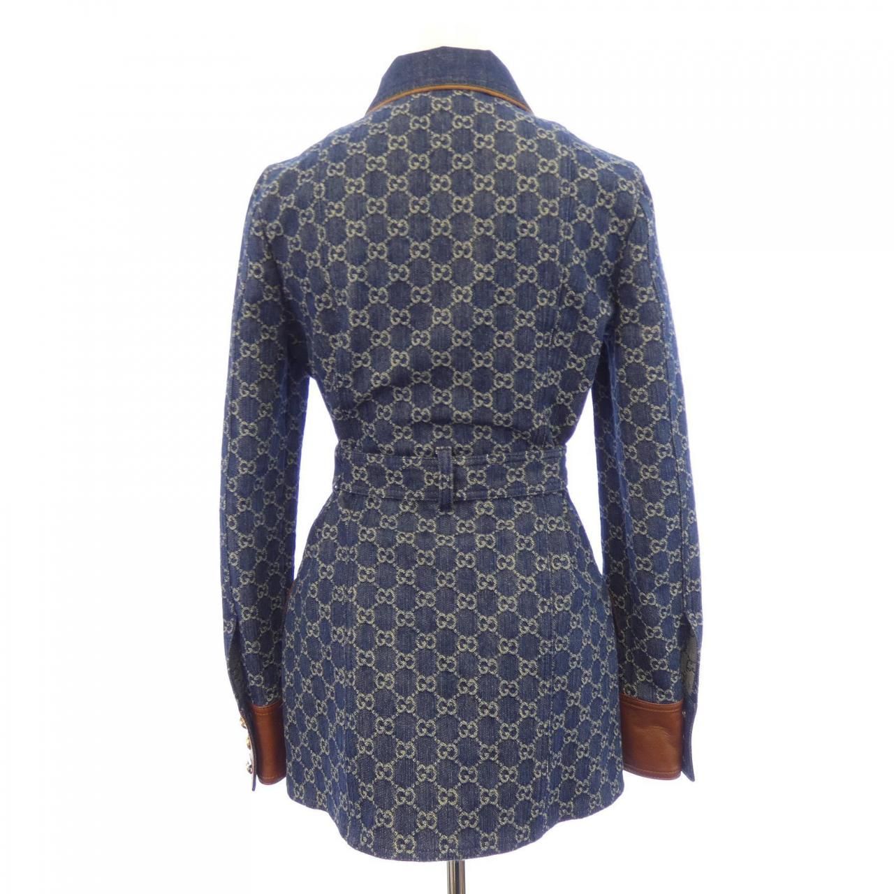 Gucci Washed Organic Denim Jacket — view 2