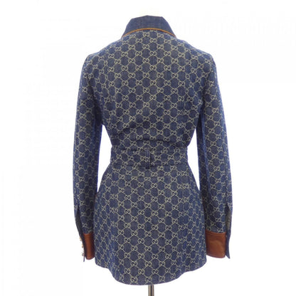 Gucci Washed Organic Denim Jacket — view 2
