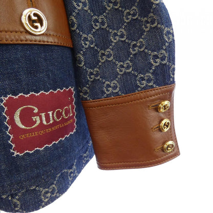 Gucci Washed Organic Denim Jacket — view 6