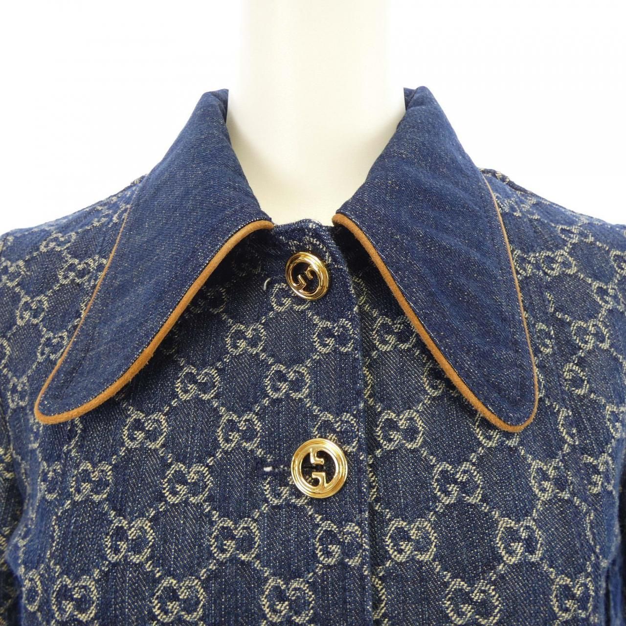 Gucci Washed Organic Denim Jacket — view 5