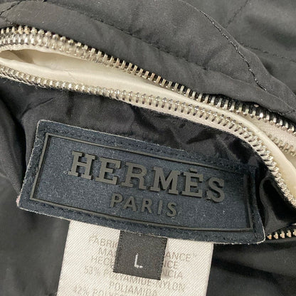 Hermes Jacket L Black Long Sleeve Reversible Winter — view 4