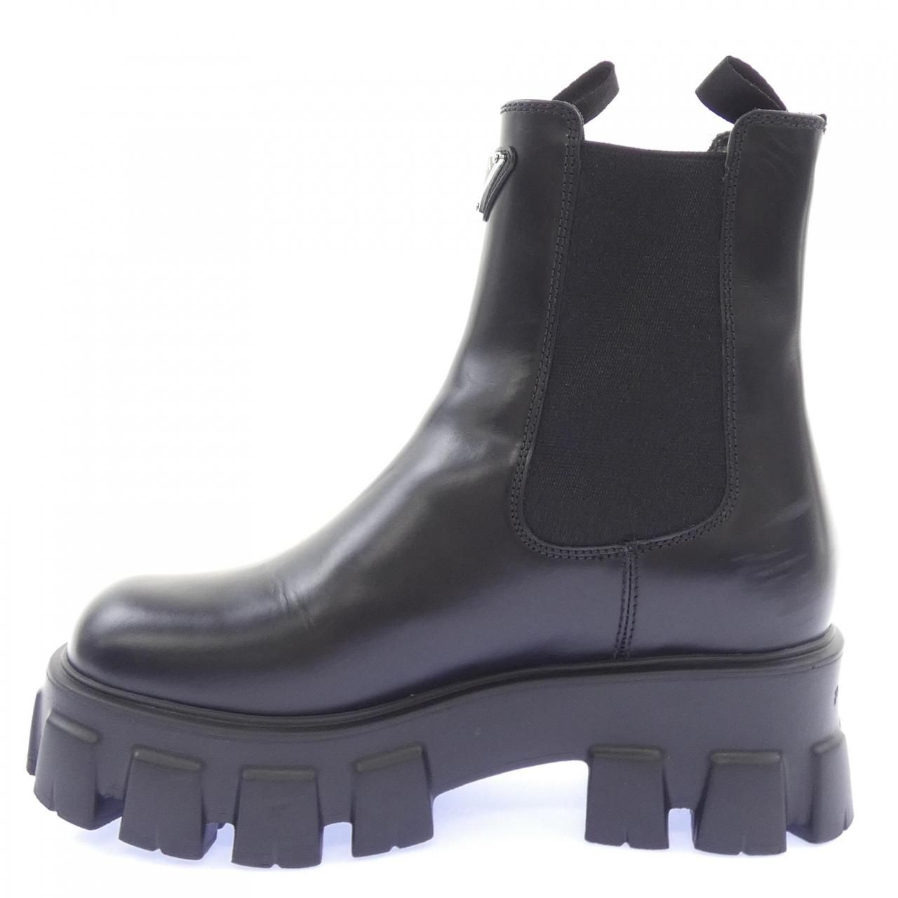Prada Monolith Chelsea Triangle Logo Boots — view 2