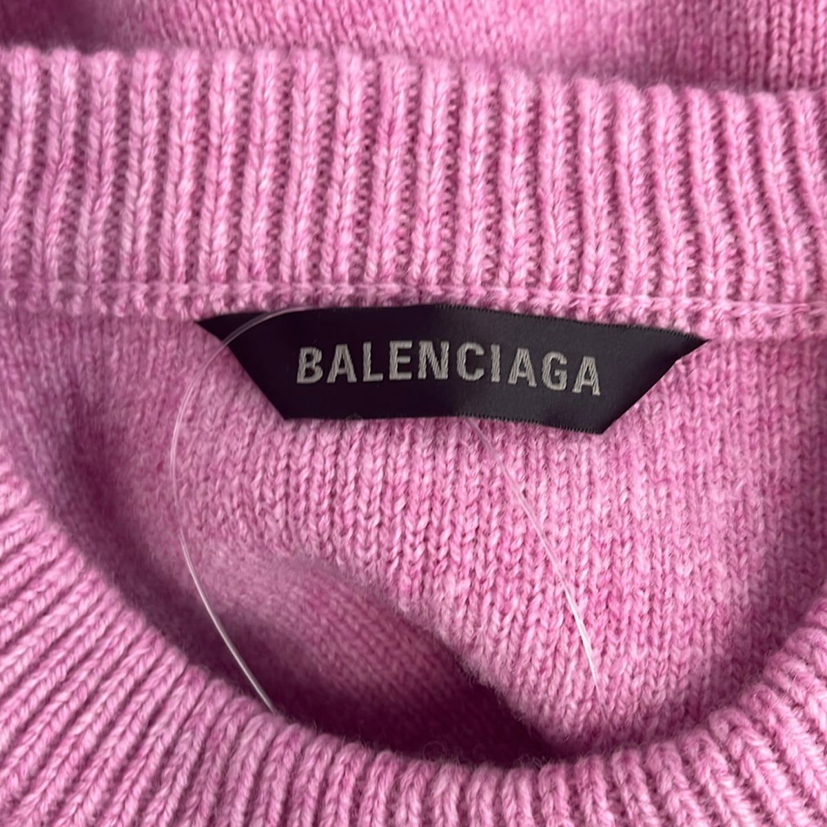 Balenciaga Long Sleeve Sweater L Pink — view 3