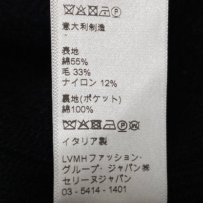 Celine Poncho 36 S Black Winter Cotton Wool Cape — view 5