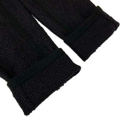 Celine Poncho 36 S Black Winter Cotton Wool Cape — view 8